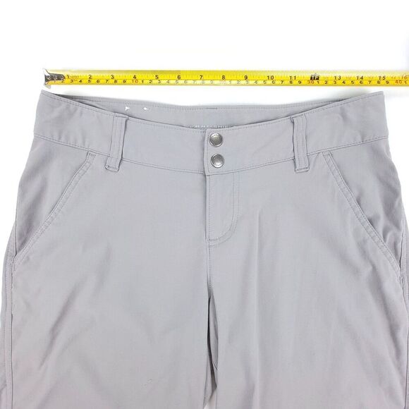COLUMBIA Women's Saturday Trail Long Shorts UPF Gray 10" Nylon Gorpcore Cargo 6 - Picture 3 of 10